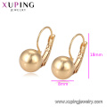 95509 xuping novo produto quente best selling brilhante 18k ouro frisado argola brinco para as mulheres